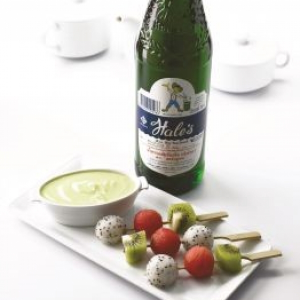 Fresh Fruits with Cream Soda Salad Dressing